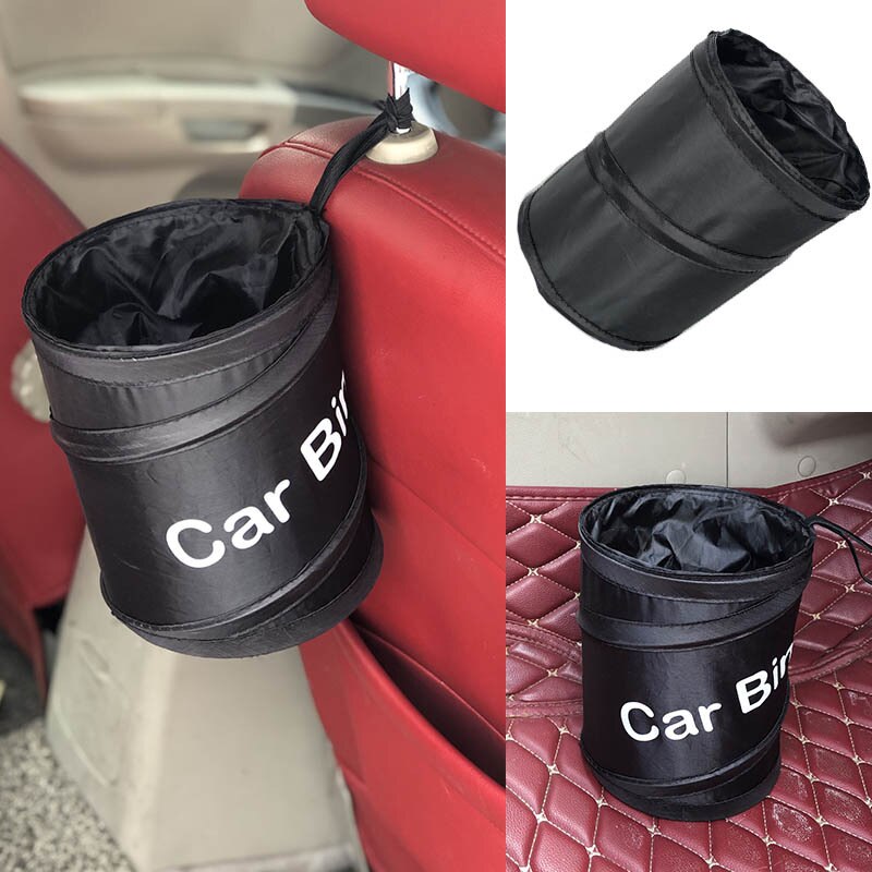 Cubo de basura plegable para coche, bote de basura con forma de coche, portátil, antifugas, para viaje, producto