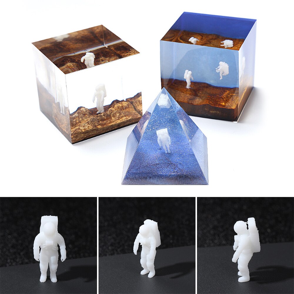 1PC 3D Mini Planet Astronaut Filling Molds Materials Micro Landscape DIY Craft UV Epoxy Resin Mould Jewelry Tool