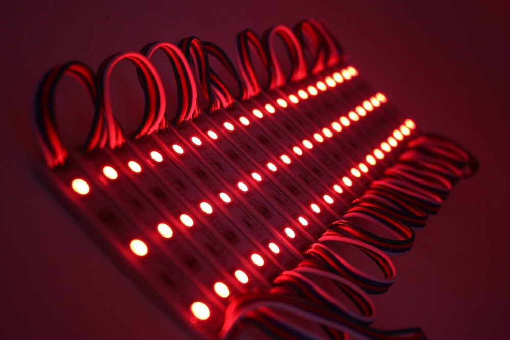 20pcs/100pcs/200pcs/lot SMD 5050 LED light module White RGB LED backlight LED module Waterproof IP65 DC12V