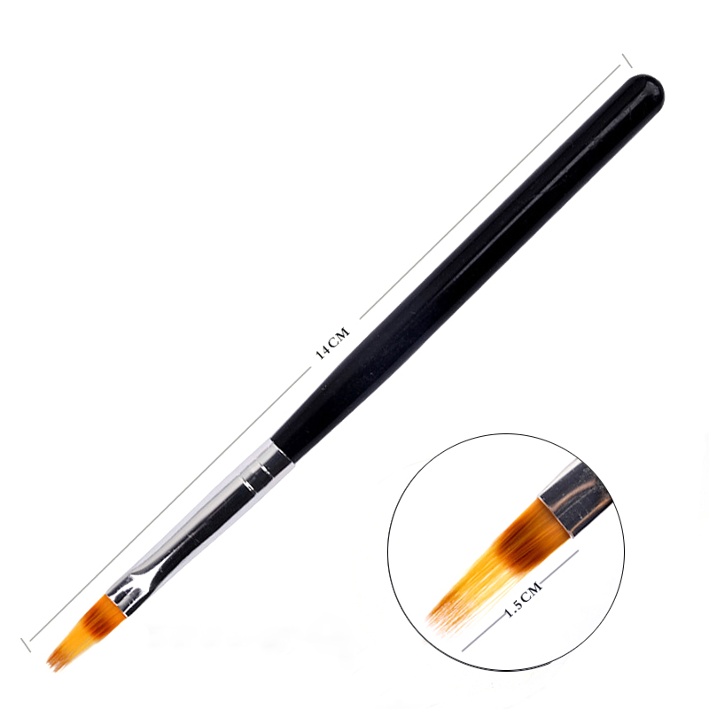 uñas accesorios y herramientas pinceles uñas manicura pincel uñas acrilicas nails Pincel para decoración de uñas, accesorios para manicura, fototerapia, acrílico, UV, extensión de Gel, pintura de revestimiento, 1 ud.