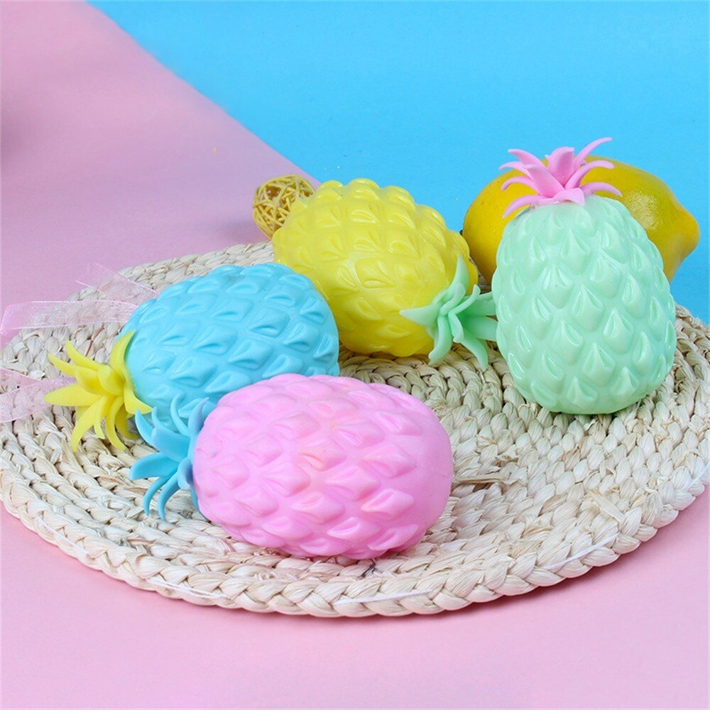 1PC nette Ananas bilden Finger druck Linderung spielzeug kreative quetschen Ball freundlicher erwachsene spielzeug