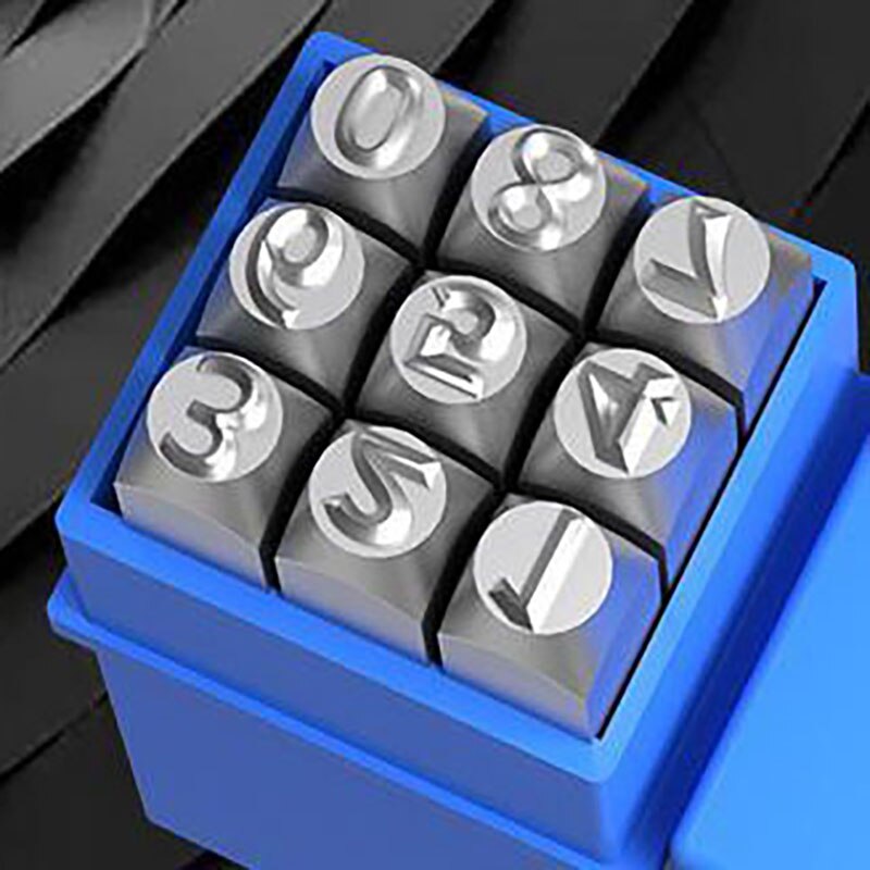 Numbers Alphabets Printing Tools Handmade Carving Embossing DIY Craft Jewelry Gold Silver Leather Steel Die Punch Stamp: Numbers 3mm