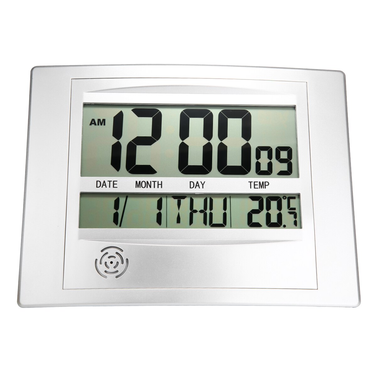 Digital LCD Wall Clock Thermometer Wall Clock Calendar Time Electronic Indoor Home Office Decor Temperature Meter