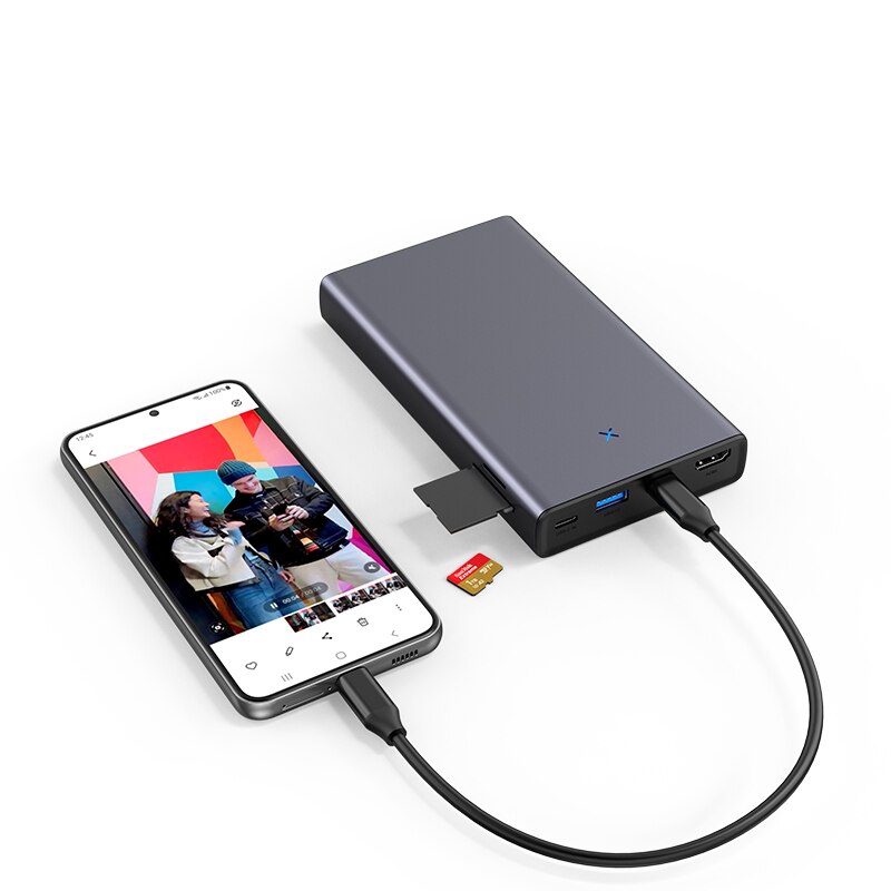 MC30 USB C Hub with 2.5" SATA Port SDD/HDD Enclosure Hard Drive Support up to 5TB Hard Disk Storage Docking Station Hubs