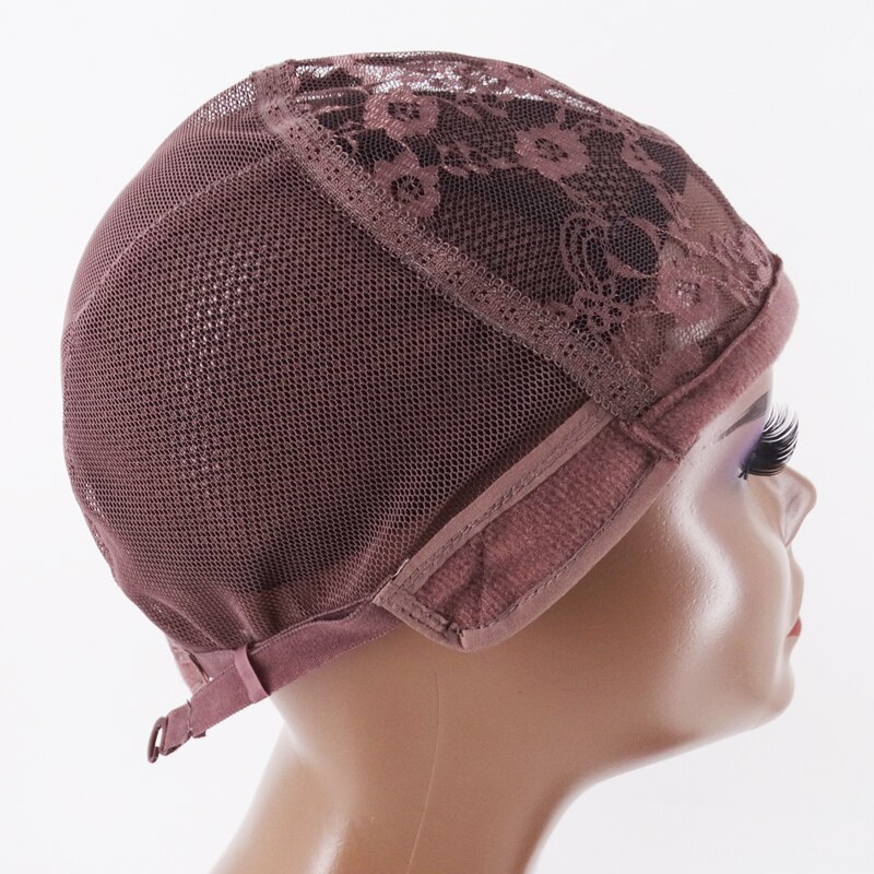 Wig Cap for Making Wigs with Adjustable Strap on the Back Weaving Cap Glueless Wig Caps Good Hair Net Black