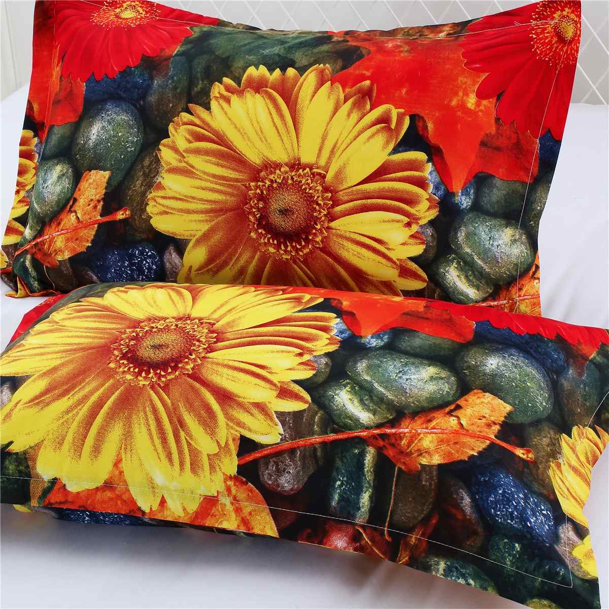 3pcs 3D Luxury Bedding Set Super King Duvet Cover Sets Marble Single Queen Size Black Comforter Bed Duvet Cover