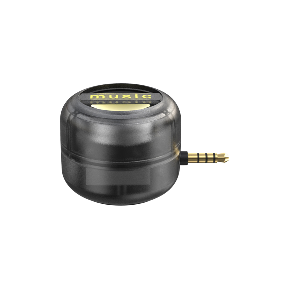 Mini altavoz portátil Universal con conector Jack de 3,5mm, Mini caja de sonido, amplificador de altavoz para teléfono móvil, altavoces externos con cable: Negro
