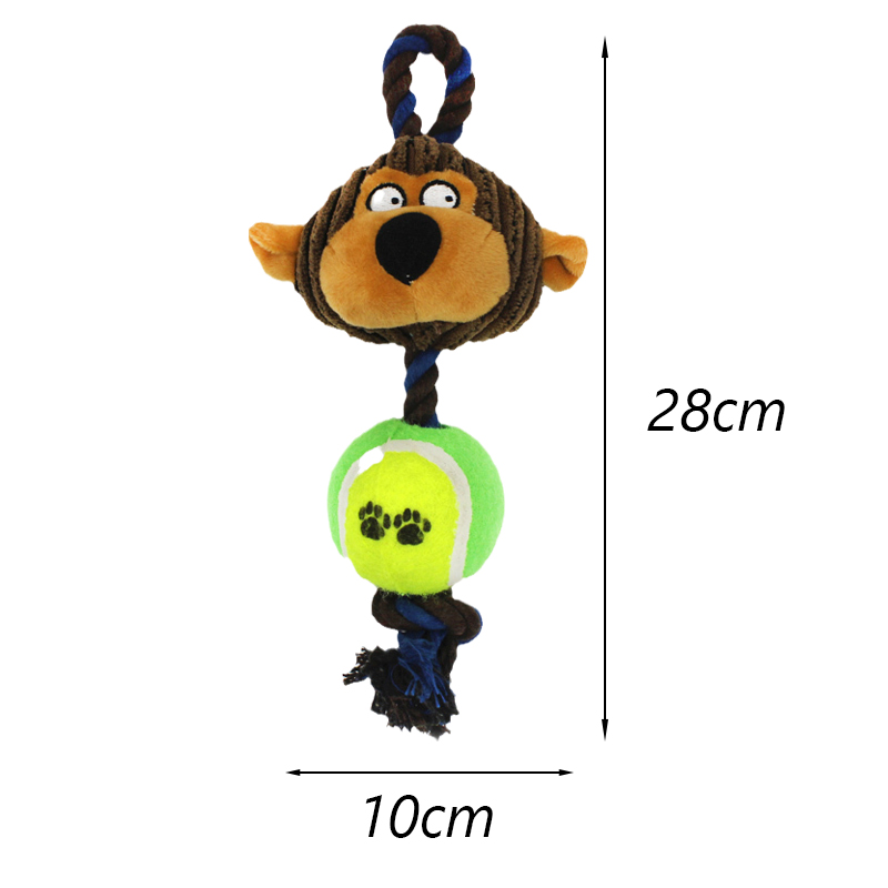Djur form sällskapsdjur hund uppstoppade leksaker för små hundar plysch pipande valp katt tugga leksak yorkshire terrier mascotas perros accesorios: Tennisapa