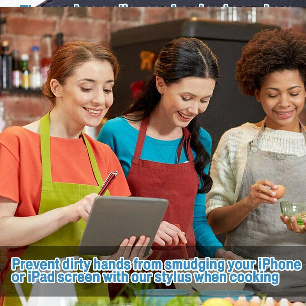 1 stück kapazitiver metall-touchpen für tablets mit pc-clip, geeignet für alle kapazitiven stifte,  f8 i 9