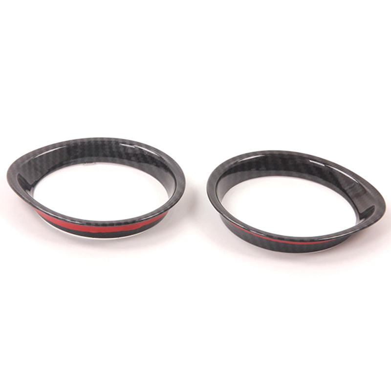 3 Pcs Car Accessories: 2 Pcs Air Conditioning AC Outlet Vent Frame Cover &amp; 1 Pcs Gear Lever Shift Knob Lid Cover Trim