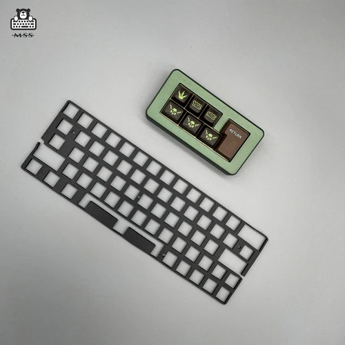 Poron Plate Foam Switch Pad Keyboard Case Film 61 64 68 Keys Layout: Beige