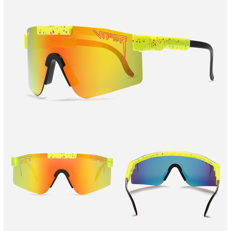 Pit viper Übergroßen Blau Gespiegelt Sonnenbrille Männer Sport polarisierte brillen einstellbare tr90 rahmen uv400 Schutz Frau Gläser