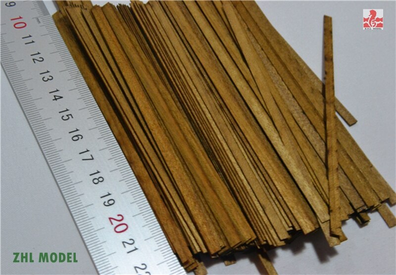 ZHL Golden Teak hout strips 0.5mm dikke 50 stuks model