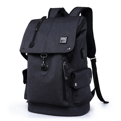 Multifonctionnel sac à dos étanche femmes Backapck ordinateur portable adolescente sac d'école Mochilas femme étudiante femmes sac à dos scolaire: Black Backpack