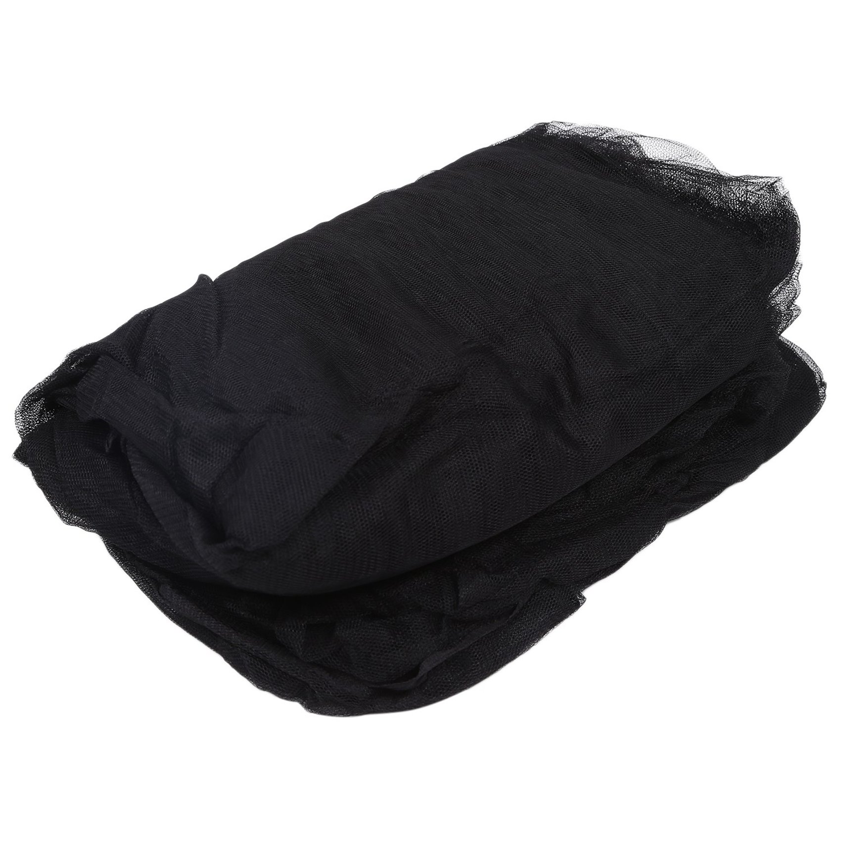 A19f-2x x 4- hjørnesengnet/myggenet til baldakin/queen size-seng (190 x 210 x 240cm ( sort)