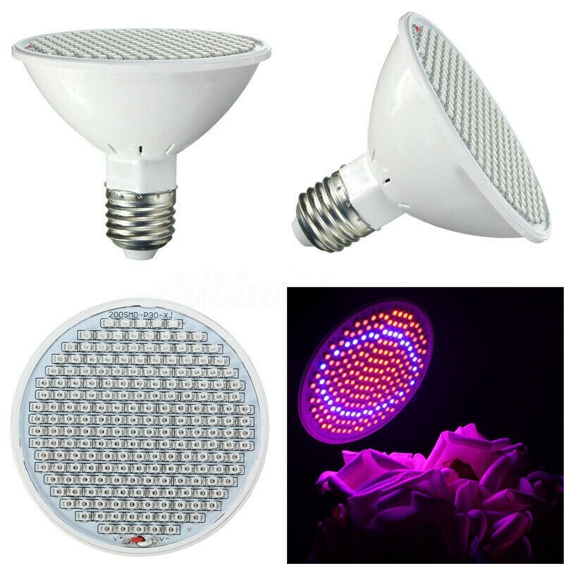 E27 200 Led Plant Licht Groeien Lamp Bloemzaden Gg Lampjes Hydrocultuur