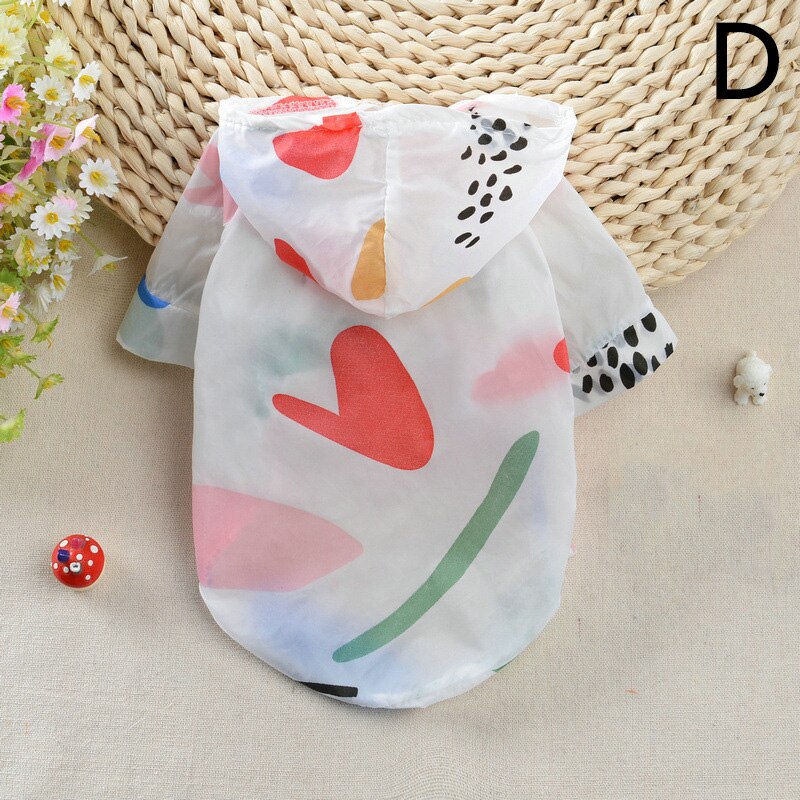 Zomer Kat Hond Zon Bescherming Kleding Ademende Kleding Cool Outdoor Huisdieren Hoodie Huisdier Rash Guard Zonnebrandcrème Poncho Hoodie: D / L
