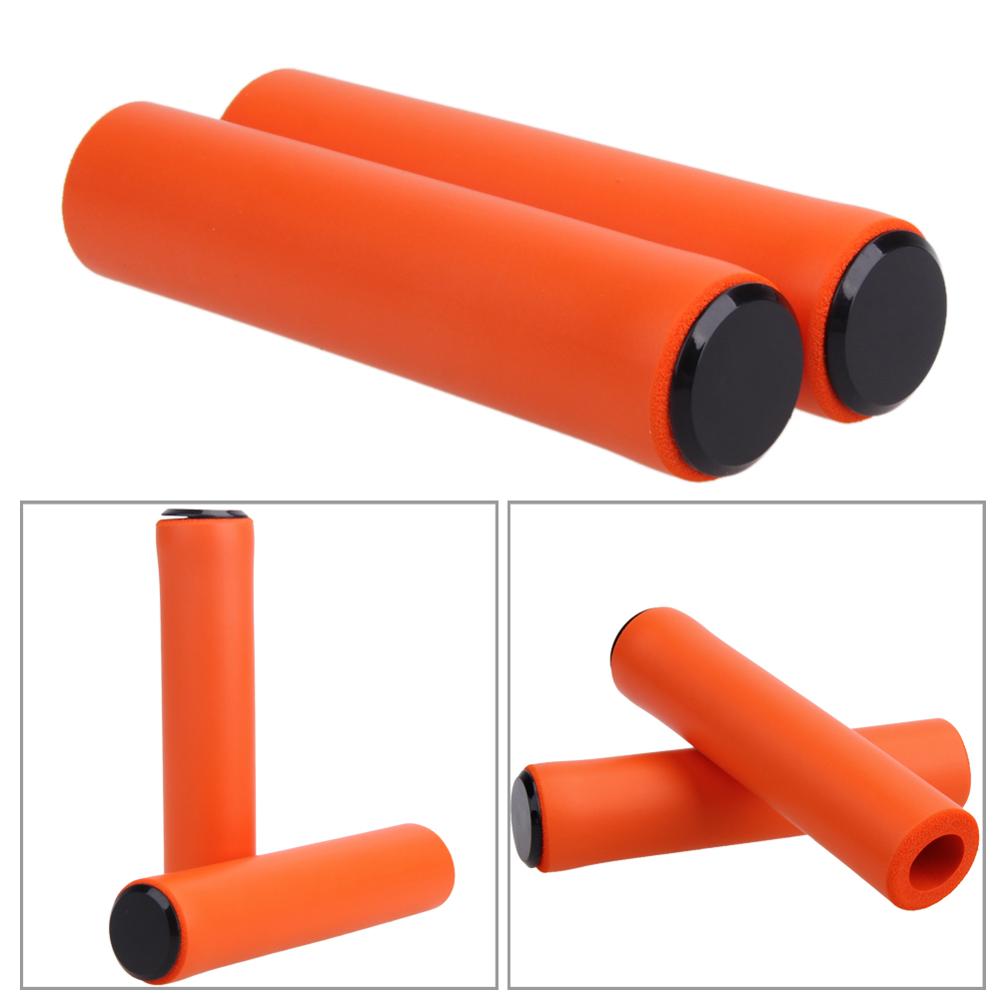 Anti-Skid Rubber Bicycle Grips Cover Silicone Handlebar Soft Ultralight Grips Anti-Skid Shock-Absorbing Bicycle Bike Part