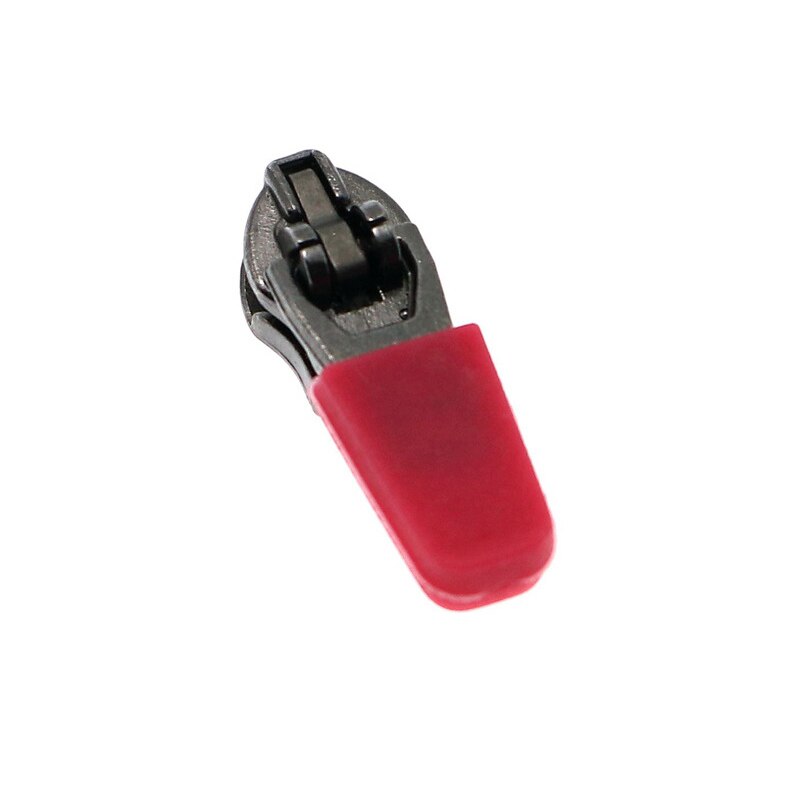 10 stk 3#  nylon glidelås med glidelås glidere puller revers glidelås hode reparasjon tilbehør for plagg poser rekvisita: Rød