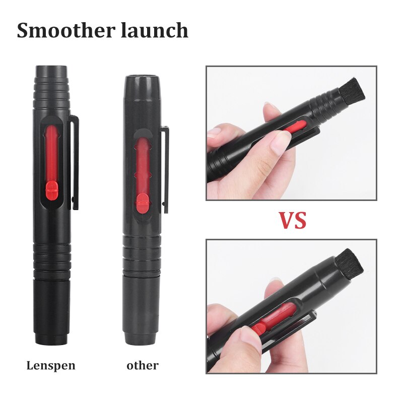 Genuine LENSPEN LP-1 Camera Lens Pen Clean Kit With Air Duster Brush CCD Cleaning Cloth Swab For Canon Camcorder VCR Slr
