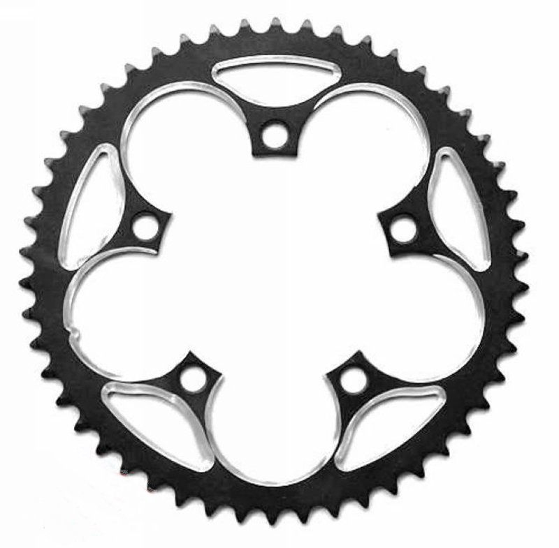 Chainring 110BCD 39T 44T 46T 48T 50T 53T black crankset aluminium 5 to 9 speed