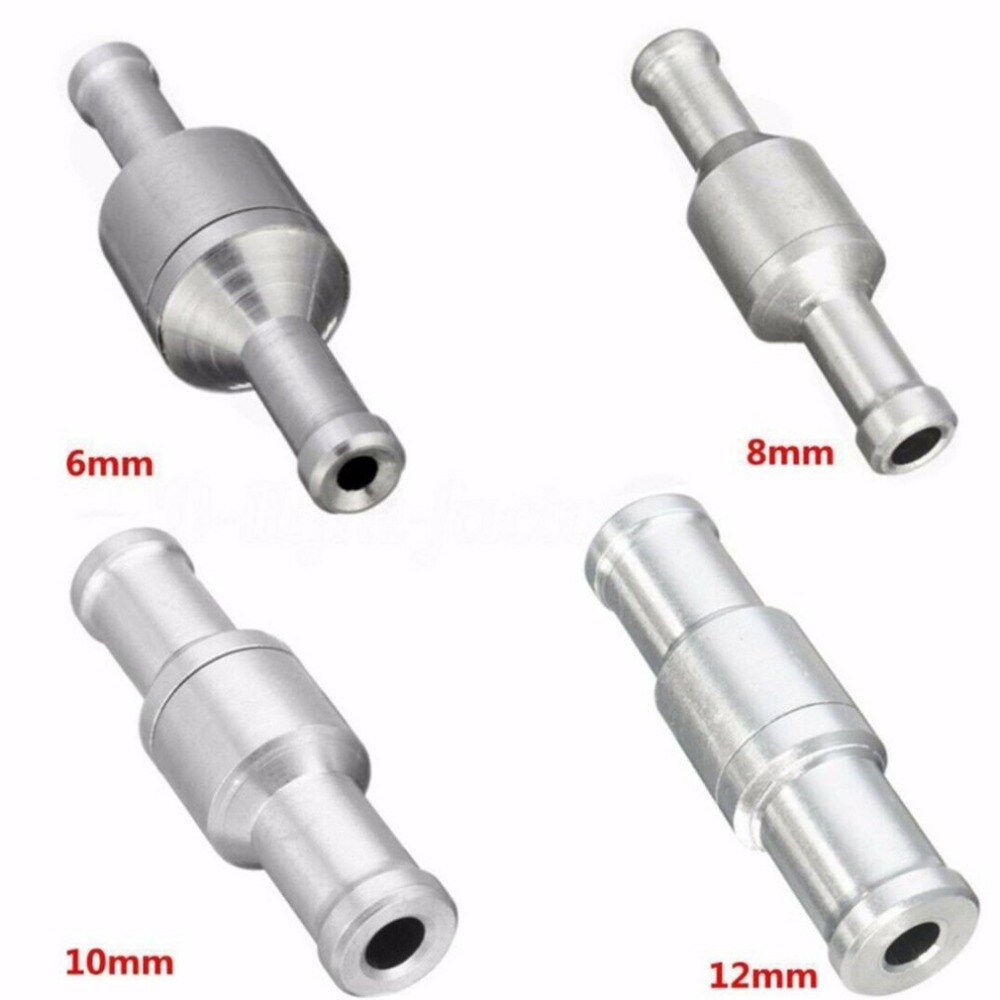 SI-AT11153 8MM High Strength Single Way Inline One-way Non-return Check Valve Fuel/Water/Gas/Air/Vacuum Aluminum