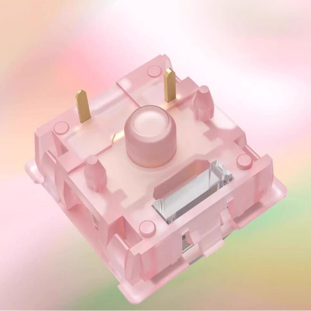Outemu Silent Peach V3 Switch Lubed Silent Lemon V3 Switches Mechanical Keyboard Linear Tactile 5Pin swap PA66 Pre Lubed POM
