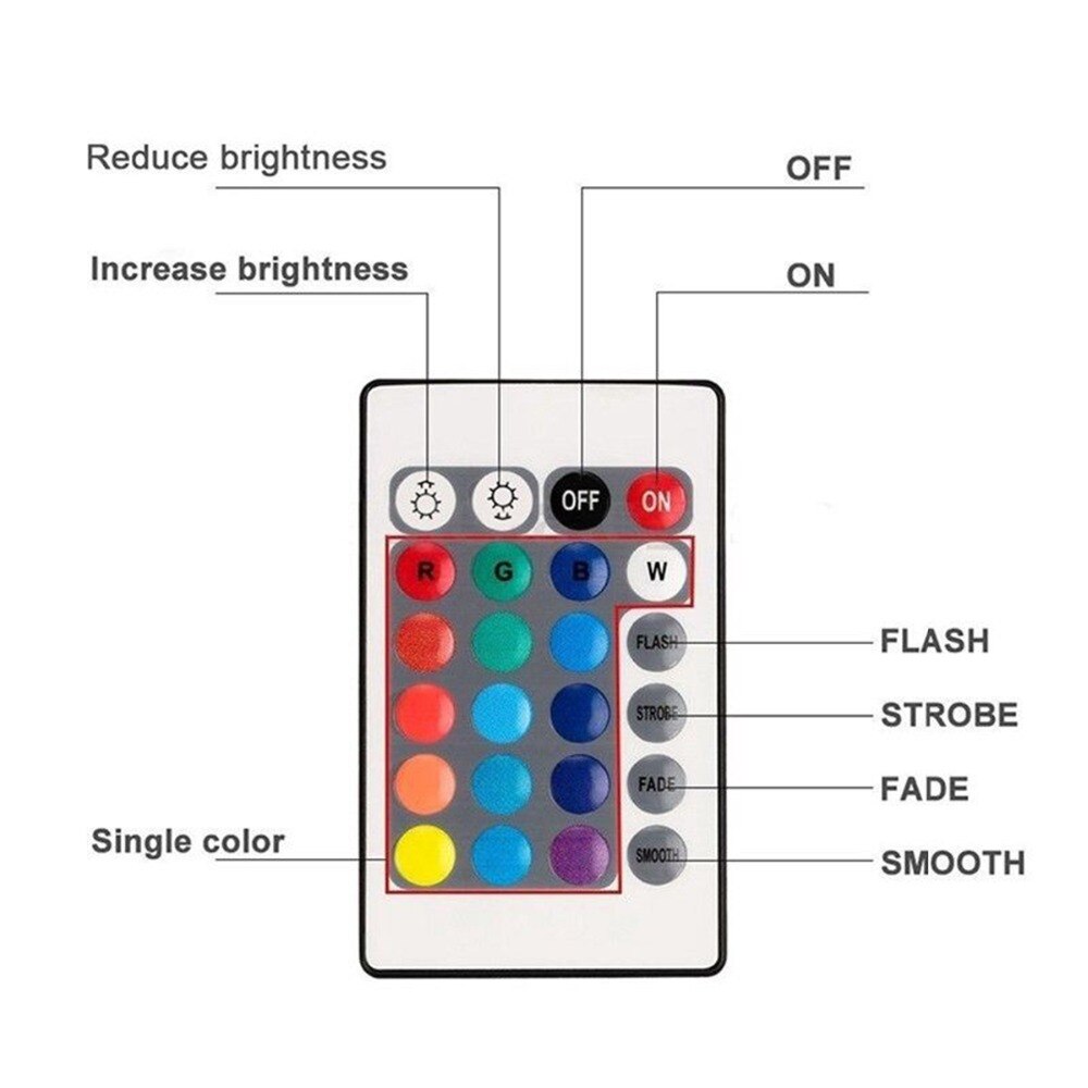 Tinghao 10 led fisktank rgb akvarieljus vattentät nedsänkbar vas poolbelysning undervattensdekor fjärrkontroll
