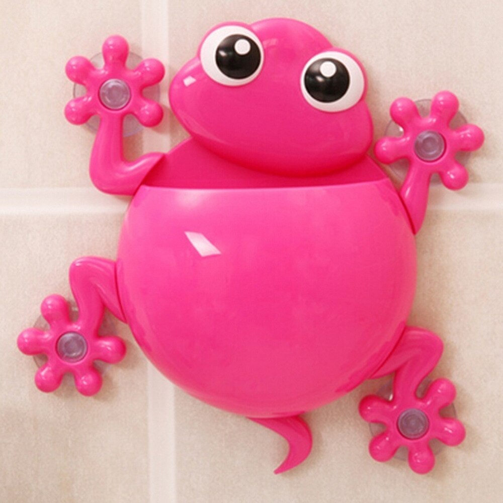 1 Uds. de dibujos animados Sucker Gecko cepillo de dientes de pared de succión juegos de baño soporte de cepillo de dientes accesorios sanitarios al azar