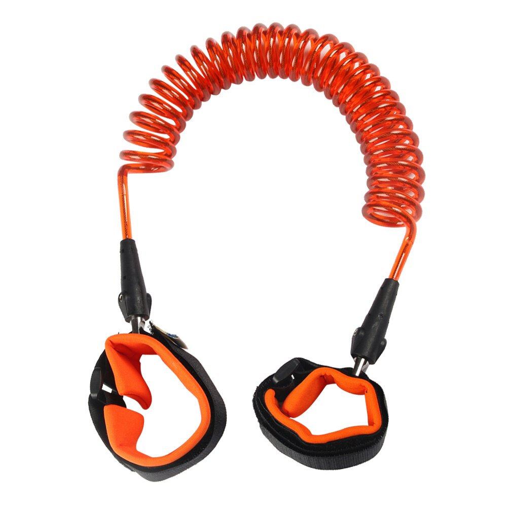 Harnais de sécurité pour enfants, 1.5M, élastique, attache de poignet Anti-perte, harnais de sécurité pour enfants et bébés: Orange