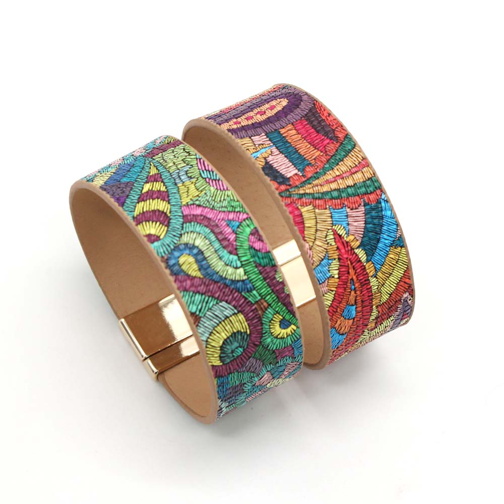 etnische wrap lederen armband ketting touw bliksem hartslag armband voor vrouwen mode-sieraden