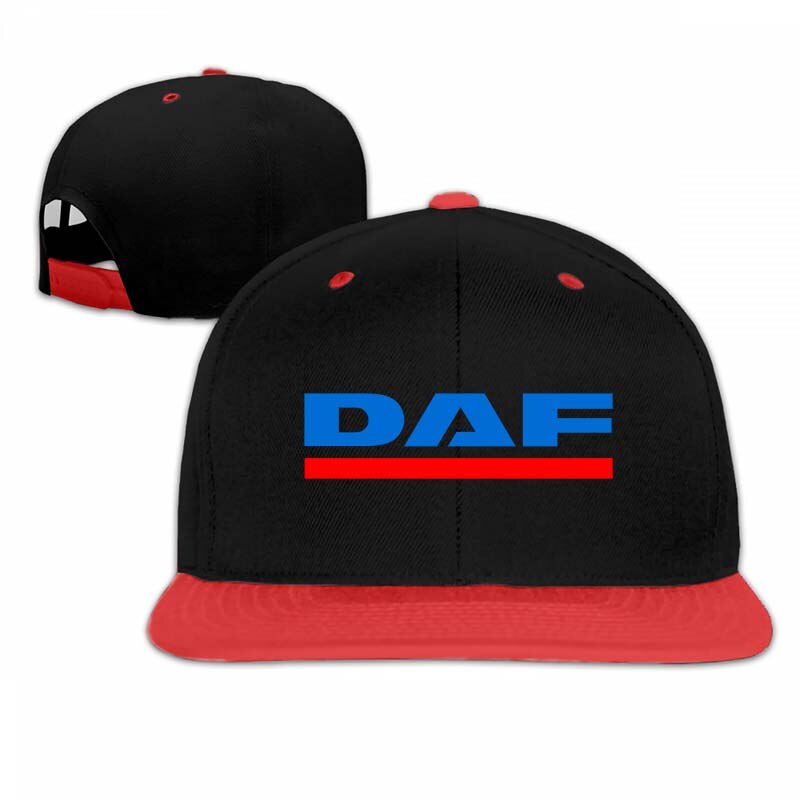 daf vector logo Baseball cap men women Trucker Hats adjustable cap: 5-Red