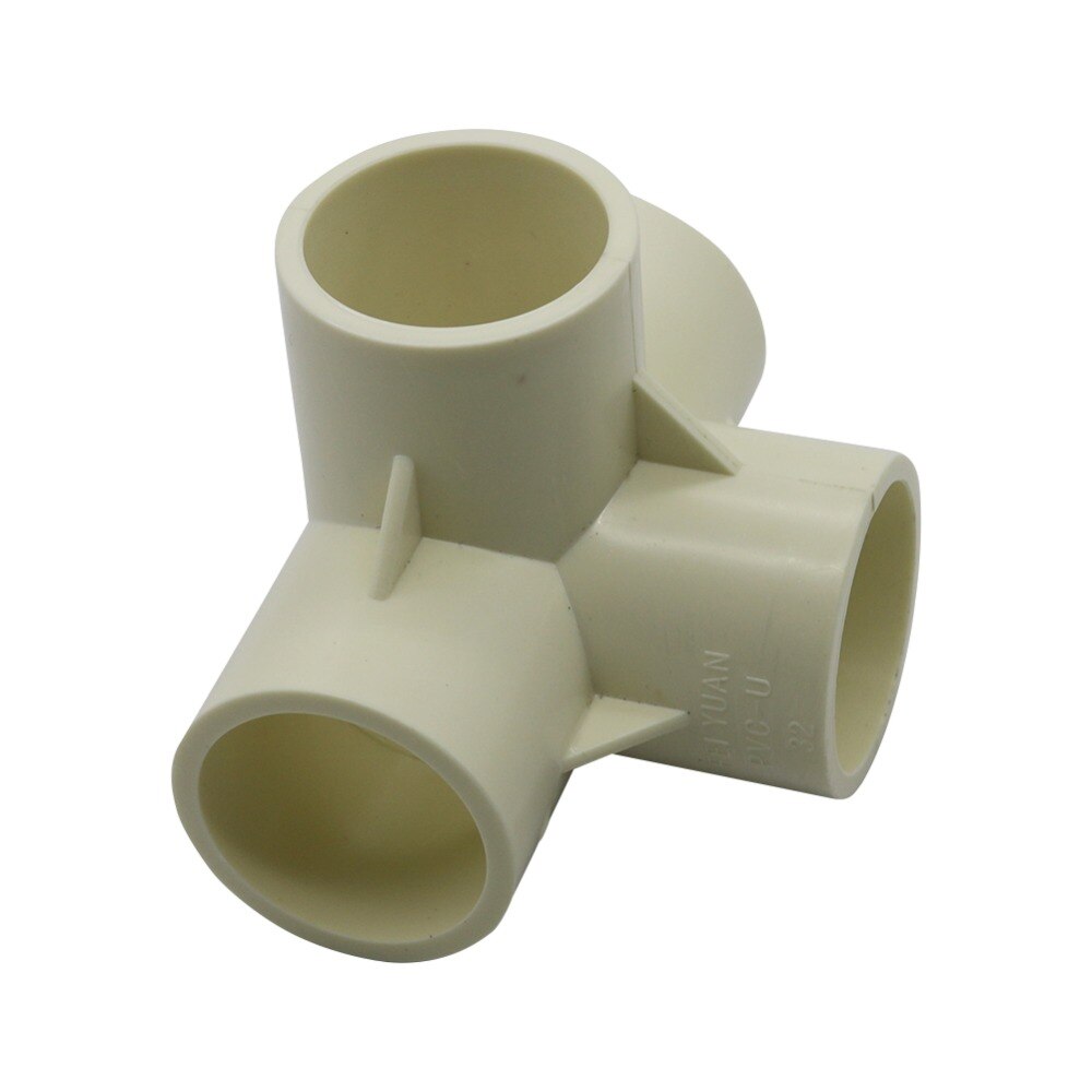 1 PC Driedimensionale Cross Tee Connector Binnendiameter 20mm, 25mm, 32mm PVC Buisleidingen Huis Tuin Irrigatie Water Connector