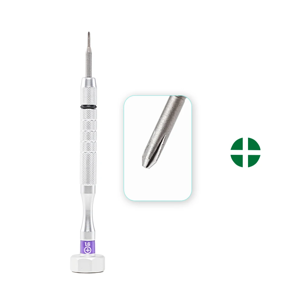 1pc Stainless Steel Eyeglasses Screwdriver Set For Glasses Watches Repair Tool Replaceable Blades Screwdriver: Dark Grey