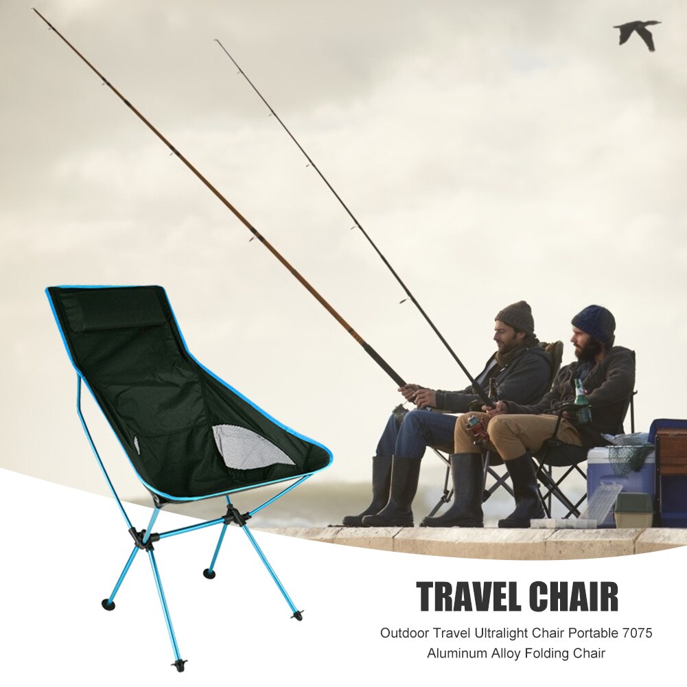 Camping Folding Chair Max Load 150kg Outdoor Travel Portable Lightweight Chair For Hiking Picnic BBQ Outdoor Fishing Chairs