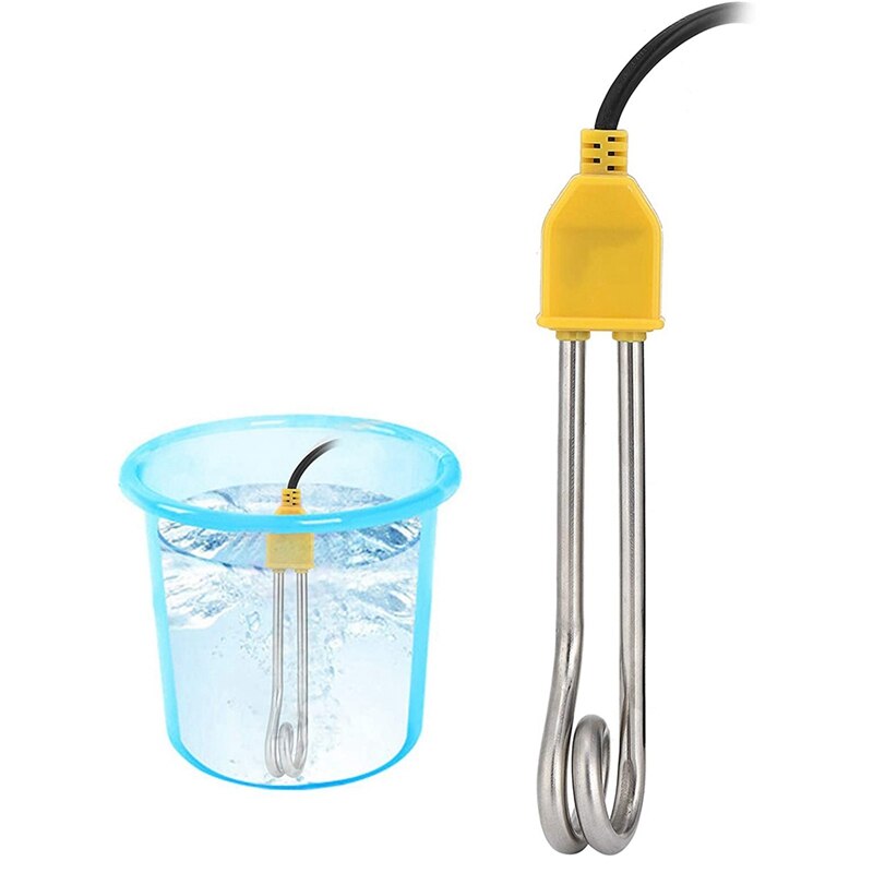 Top 1000W Mini Water Heater Immersion Electric Water Heated Boiler Kitchen Bathroom Swimming Pool Water Heater