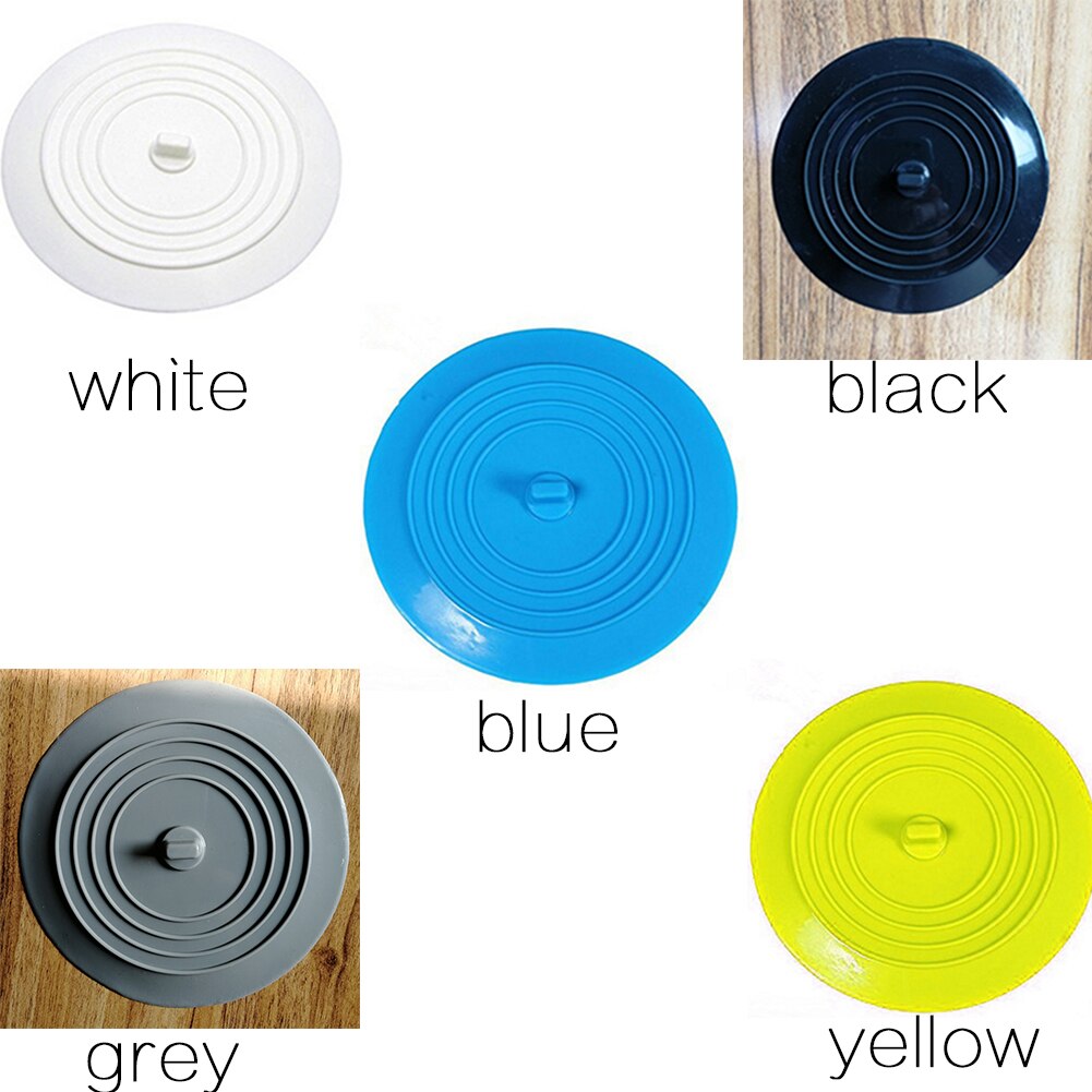 15cm De Douche En Silicone Bouchon de Vidange Accessoire Baignoire Stoppeur à l'épreuve des Fuites De Cuisine évier Bassin Couvercle Plat Rond Universel