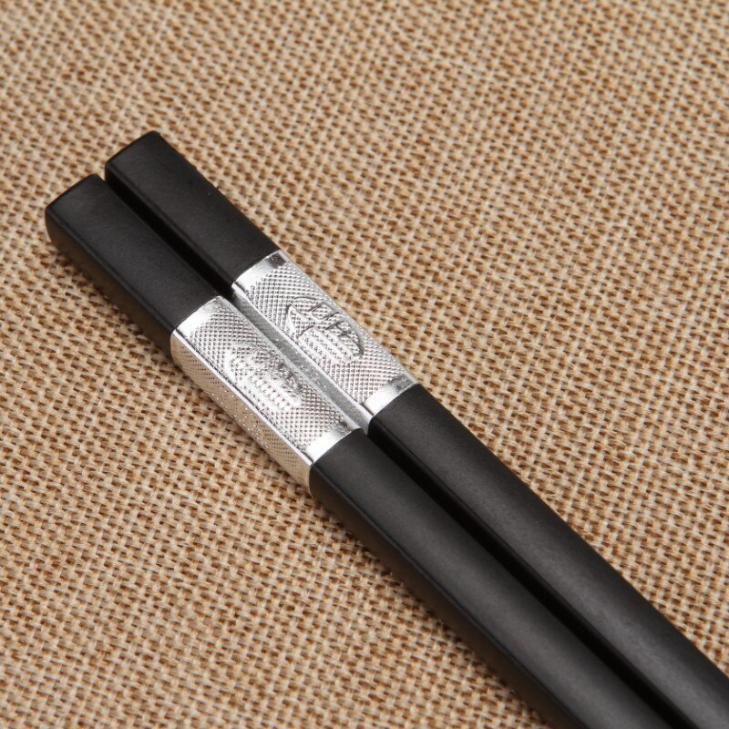 Baguettes de cuisine de Style chinois, 10 paires, baguettes de table en alliage, traiteur de Sushi antidérapant, ustensiles de cuisine ménagers, Baguette Hashi: 24D