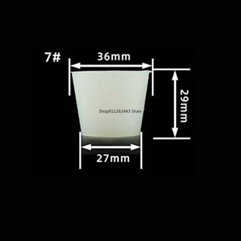Tapones de silicona sólida para fermentación, tapones de silicona para tarro de fermentación homebrew, tapas de fermentación de goma, 00 # ~ 16 #: Model-7