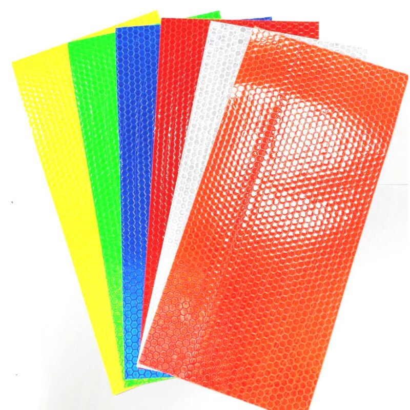 20PC Bike Body Reflective Stickers Bicycle Reflective Safety Warning Conspicuity Tape Film Sticker Strip Bicycle Accessories