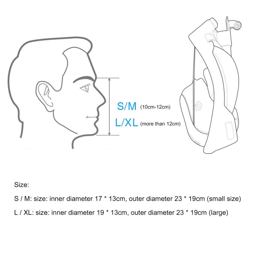 Full Face Scuba Snorkeling Mask Adults Kids Anti-fog Snorkeling Mask Underwater Diving Mask Swimming Training Equipment