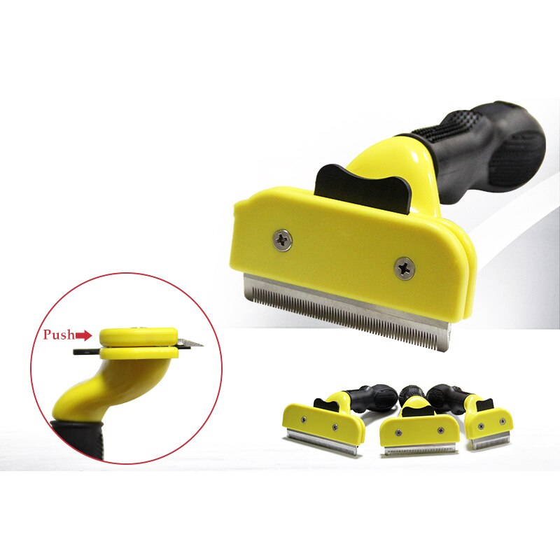 Hair Removal Comb for Dogs Cat Detangler Fur Trimming Dematting Deshedding Brush Grooming Tool For matted Long Hair Curly Pet