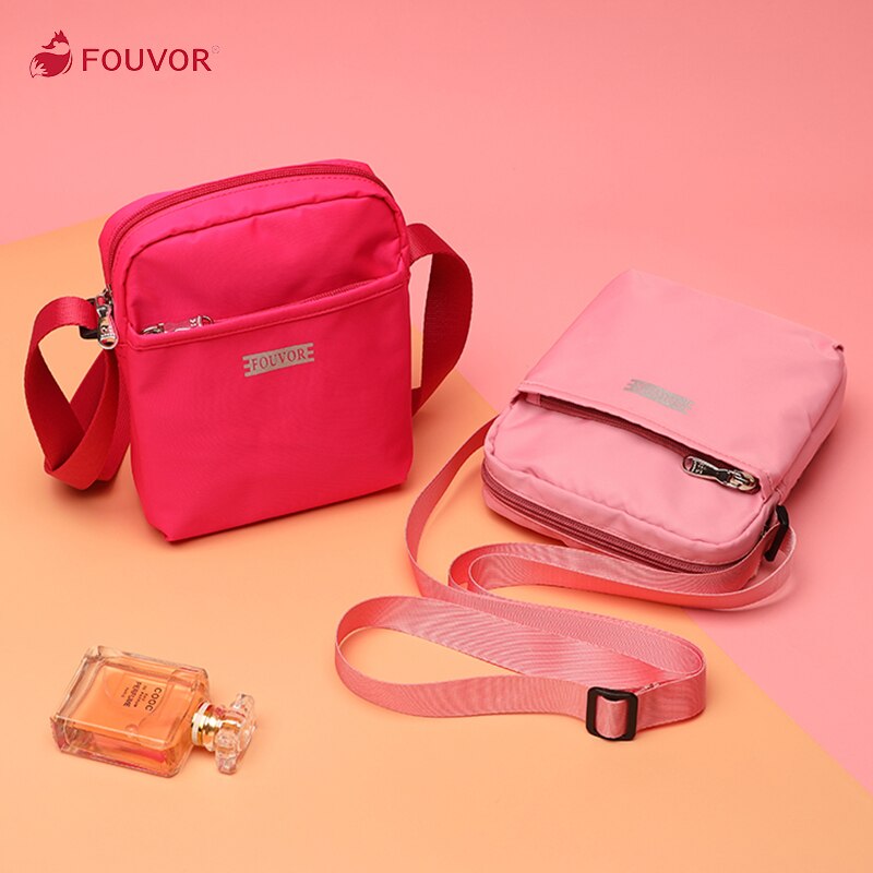 Fouvor Leuke Kleine Tas Vrouwelijke Vrouwelijke Tas Canvas Schoudertas Kleine Verse En Trendy Student Messenger Bag 2957-01