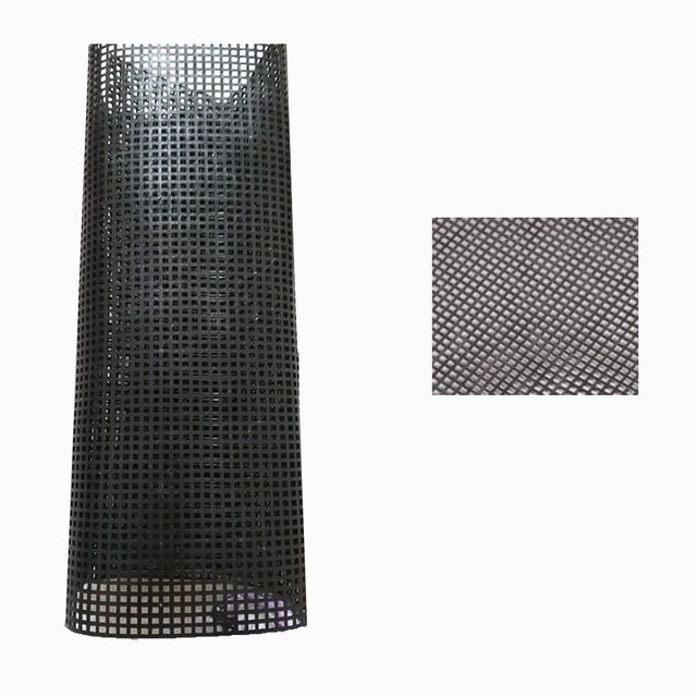 Gancho de malla de plástico para bolso, gancho de hilo para alfombra, suministros de manualidades, gancho de pestillo para manualidades, bolsas, accesorios para manualidades: black Small Grid