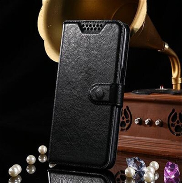 Funda billetera clásica de cuero PU para LeEco Le 2 X520 Le2 Pro X527 X522 X526 X620 Le S3 X626 2S: Black