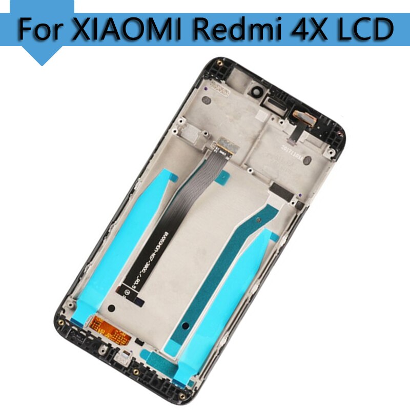 100% Brand For Xiaomi Redmi 4X LCD Display Touch Screen Digitizer Assembly Replacement Part With Frame + Tools