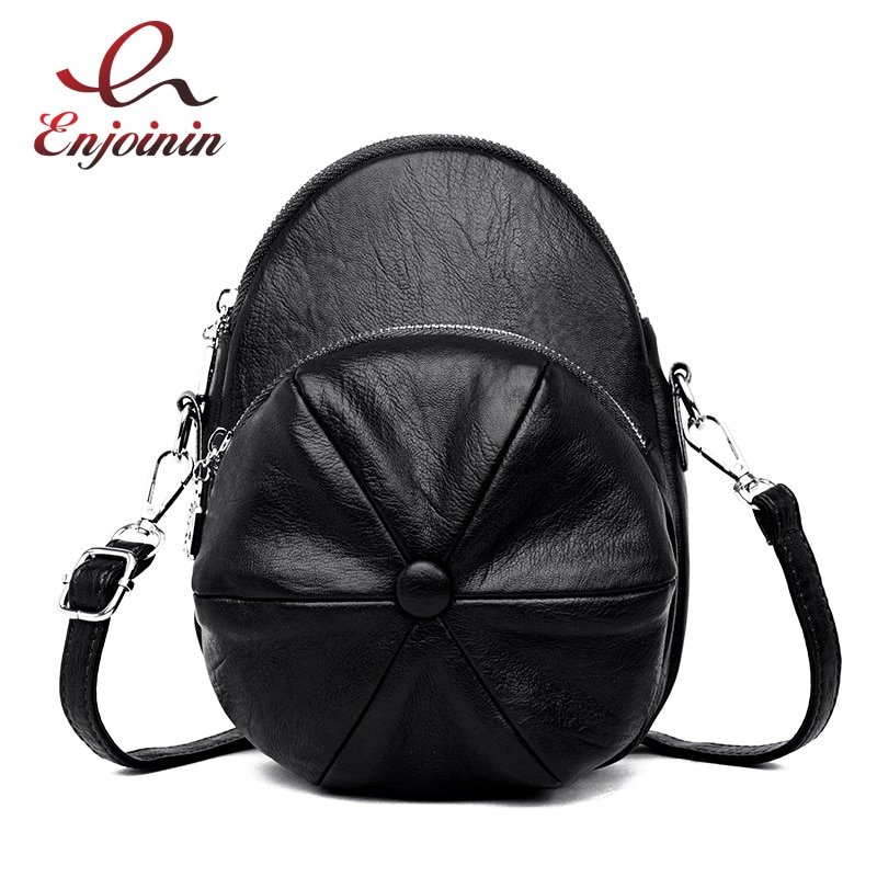 Ny lueform tilfeldig damevesker og håndvesker crossbody miniveske pu lær kvinnelig skulderveske trendpose