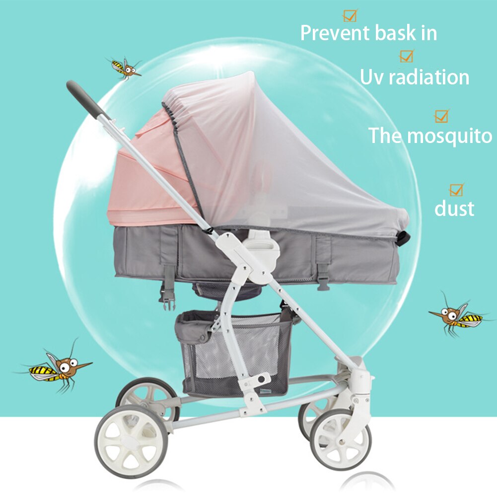 Berço carrinho de bebê mosquiteiro net proteção ao ar livre sun sombra dobrável inseto capa universal durável pram anti uv