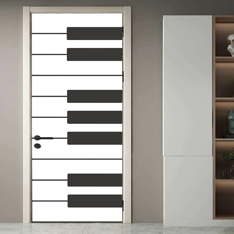 Samoprzylepne naklejki drzwi tapety pcv naklejki na drzwi fortepianu sypialnia salon Dom dekoracje 3D plakat naklejki ścienne malowidła