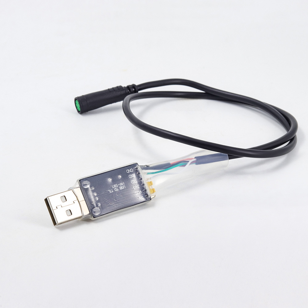 Sähköpyörän usb -ohjelmointikaapeli bafang bbs: lle 02b bbs 03b bbshd keskikäyttömoottorin ebike -kaapeli 8 hauskalle lisävarusteelle: Yksi kappale